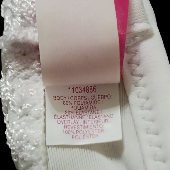 Victoria's Secret Crochet Padded Push Up White Bikini Top Size 34C - Picture 8 of 13